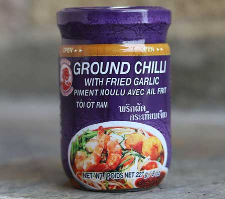 Thai Ground Chili with Fried Garlic - Cock Brand