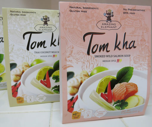Tom Kha Wild Alaskan Salmon, Amazing Elephant brand, 9 oz pouch