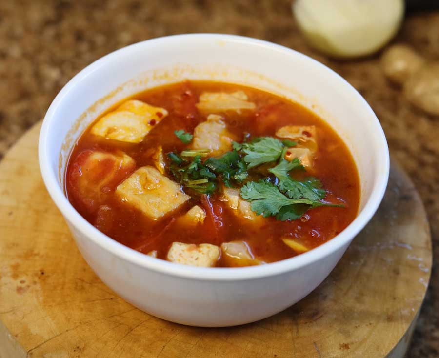 Bouillon Cube Seafood Soup