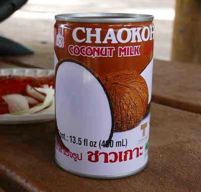 Thai coconut milk, Chaokoh brand - small cans