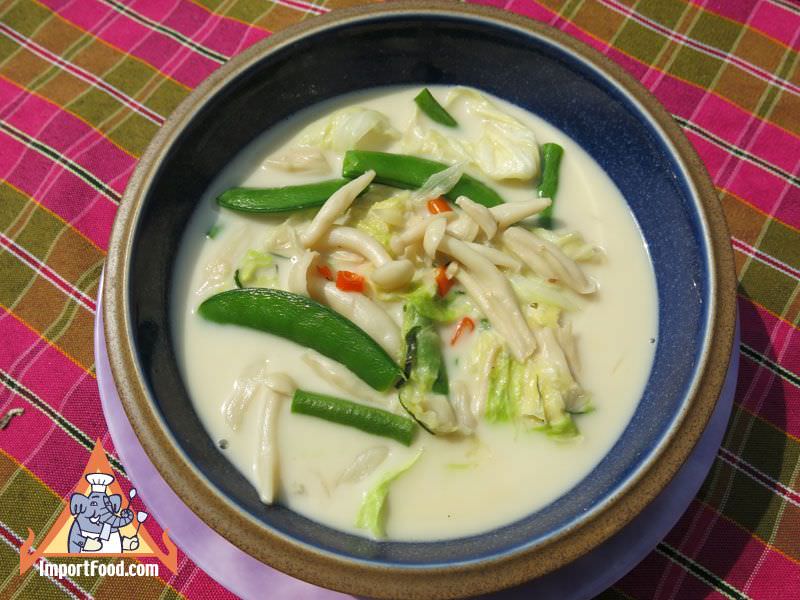 Thai Vegetables in Coconut Milk, 'Phak Tom Kati'