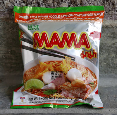 Mama brand tom yum pork noodles