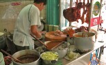 Bangkok Vendor Offers BBQ Red Pork in Gravy
