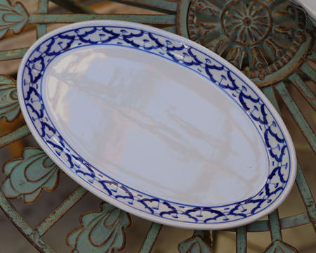 Thai Ceramic, oval serving plate, 11 in