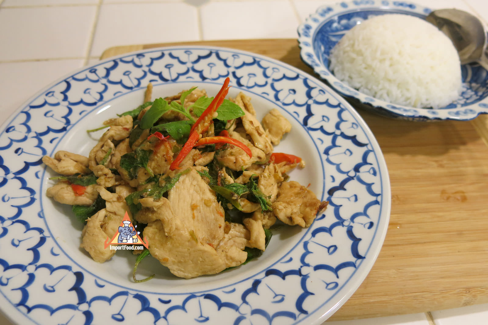 Simple Hot Basil Chicken, 'Gai Pad Krapao'