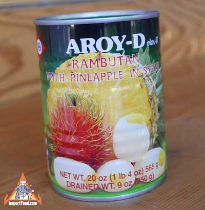 Rambutan with pineapple, Aroy-D, 20 oz can