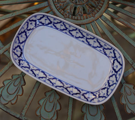 Ceramic, rectangular platter, 9