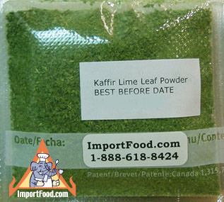 Kaffir Lime Leaf Powder, 1/2 oz pack