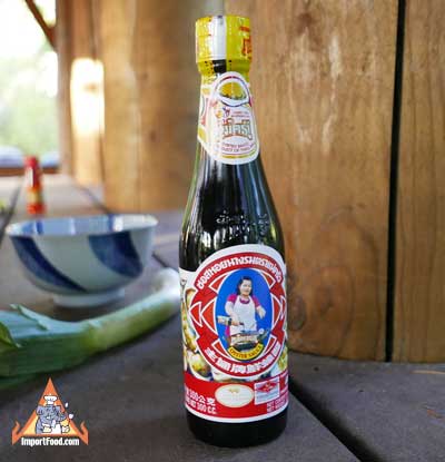 Thai Oyster sauce, Maekrua brand, 11.8 oz bottle