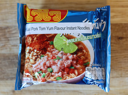 Wai Wai brand tom yum pork noodles