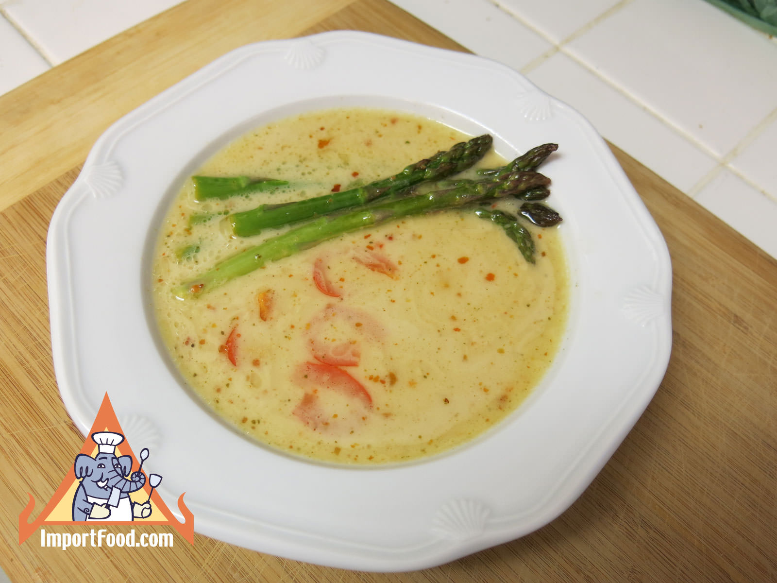 Tom Kha With Asparagus