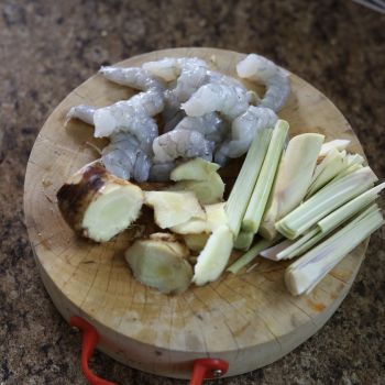 Prawns, Lemongrass, Galangal